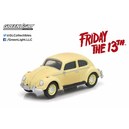 0766194143083 - 1963 VOLKSWAGEN BEETLE FRIDAY THE 13TH PART III MOVIE HOLLYWOOD SERIES 9 1/64 BY GREENLIGHT 44690 D