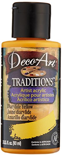 0766218044129 - DECO ART 3-OUNCE TRADITIONS ACRYLIC PAINT, DIARYLIDE YELLOW