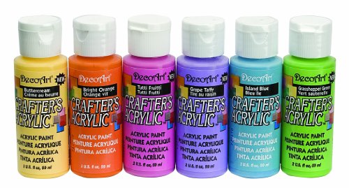 0766218049346 - DECOART DASK279 CRAFTER'S ACRYLICS HOME DÉCOR BRIGHTS SAMPLE PACK