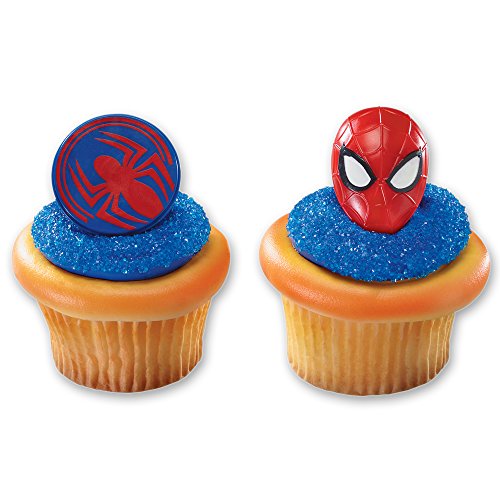 7662558125746 - DECOPAC SPIDER MAN MASK AND SPIDER CUPCAKE RINGS (12 COUNT)