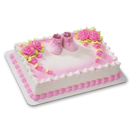 7662558179978 - PINK BABY BOOTIES DECOSET CAKE DECORATION