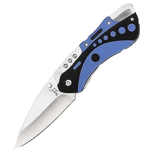 0766359103181 - FURY WATERBUG DIVE FOLDING POCKET KNIFE, NEON BLUE, 4-INCH