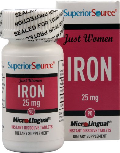 0076635920808 - JUST WOMEN IRON 25 MG SUPERIOR SOURCE 90 SUBLINGUAL TABLET