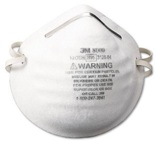 7663995813333 - 3M 8000 PARTICLE RESPIRATOR N95, 30-PACK