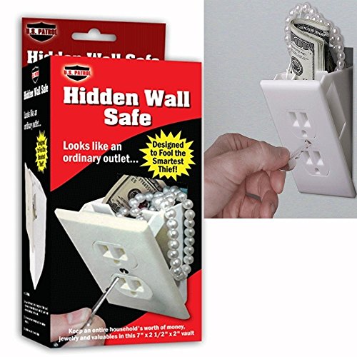 0766544565602 - HIDDEN WALL SAFE SECURITY ELECTRICAL OUTLET KEYS VAULT SECRET HIDE VALUABLES
