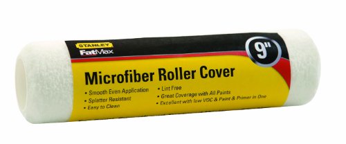 0076670854298 - STANLEY RCST75933 FATMAX MICROFIBER PROFESSIONAL ROLLER COVER, 9-INCH X 3/8-INCH, 3-PACK