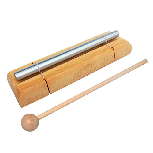 0766739164825 - WEARIKA PERCUSSION MEDITATION CHIME - SOLO PERCUSSION INSTRUMENT, MEDITATION BELL FOR YOGA, MUSICAL INSTRUMENTS FOR CHILDREN, RESPONSIVE CLASSROOM BELL, ONE TONE CHIME, HAND CHIME, HANDHELD BAR CHIME