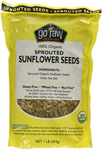0766789743582 - GO RAW, ORGANIC SPROUTED SUNFLOWER SEEDS, 1 LB (454 G)