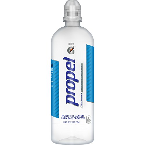 0766789844043 - PROPEL ELECTROLYTE WATER, GATORADE LEVEL ELECTROLYTES WITH 0 CALORIES, UNFLAVORED, 25.4 OUNCE BOTTLE (PACK OF 12)