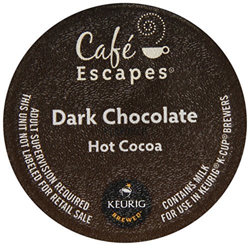 0766789968824 - CAFE ESCAPES DARK CHOCOLATE HOT COCOA K-CUPS-6.35OZ BOX BY KE&HE