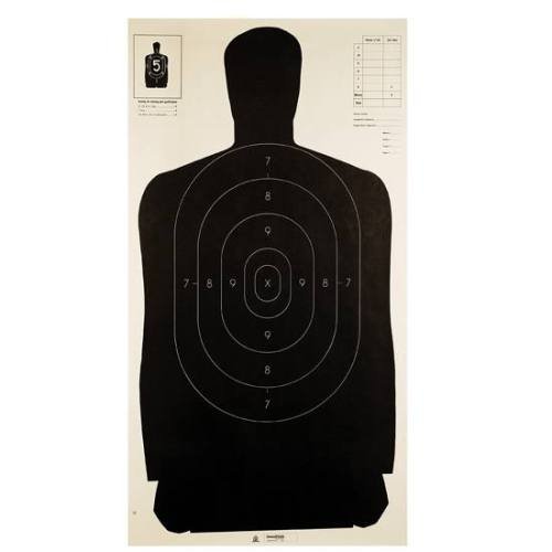 0076683407276 - CHAMPION LE B27 BLACK POLICE SILHOUETTE TARGET (PACK OF 100)