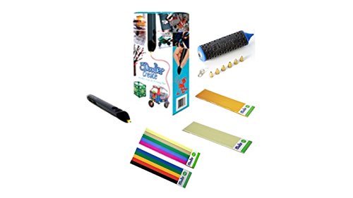 0766897056383 - 3DOODLER CREATE (VERSION 2.0) 6 PIECE BUNDLE WITH NOZZLE SET AND 100 PLASTIC FILAMENTS ((25 ESSENTIALS, 25 CLEARLY AWESOME, 25 GLOW-IN-THE-DARK, 25 GOLD)!!