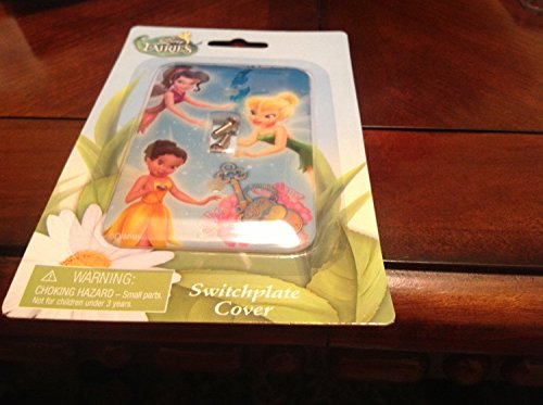 0767014379354 - DISNEY FAIRIES TINKER BELL SWITCHPLATE COVER - KIDS BEDROOM PLAYROOM DECOR LIGHT SWITCH PLATE