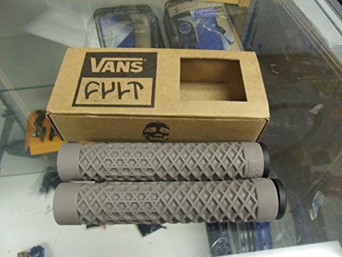 0767337495632 - CULT BIKES VANS FLANGELESS GREY BMX BICYCLE SCOOTER FIXED GRIPS