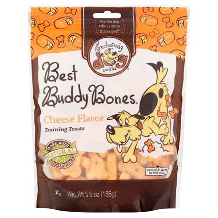 0767451447005 - EXCLUSIVELY DOG COOKIES BEST BUDDY BONES CHEESE FLAVOR