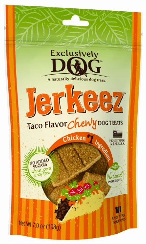 0767451472007 - EXCLUSIVELY DOG JERKEEZ TACO FLAVOR PET TREAT