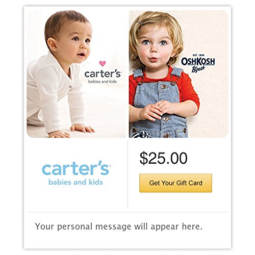 0076750134746 - CARTER'S/ OSHKOSH CASTLE GIFT CARDS - E-MAIL DELIVERY