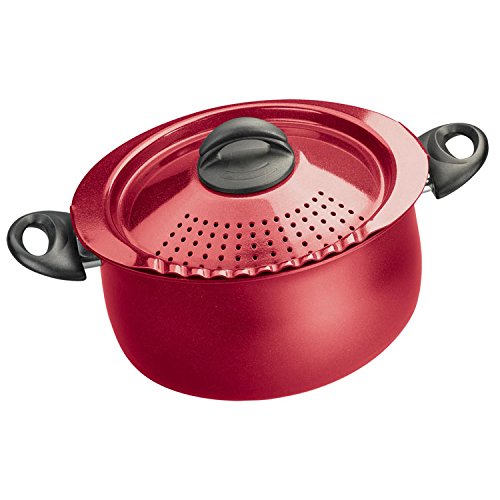 0076753071857 - BIALETTI 7185 TRENDS COLLECTION 5 QUART PASTA POT, RED