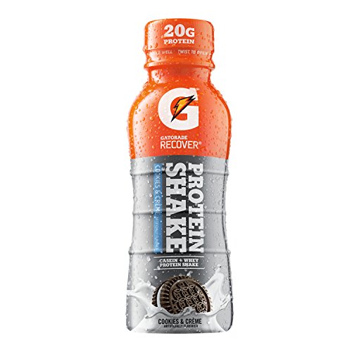 0767563099345 - GATORADE RECOVER PROTEIN SHAKE, COOKIES & CREAM , 11.16 OUNCE BOTTLES (PACK OF 12)