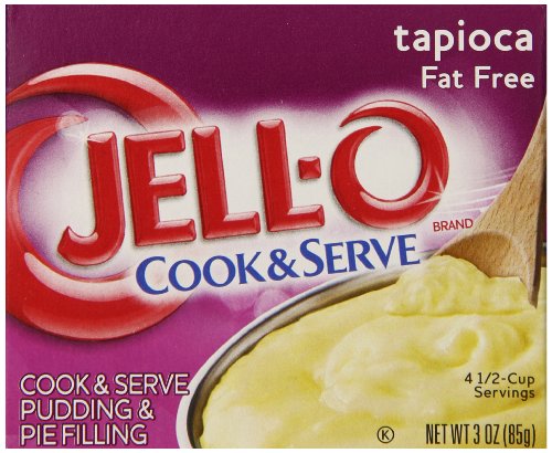 0767563476047 - JELL-O COOK AND SERVE PUDDING AND PIE FILLING, FAT FREE TAPIOCA, 3-OUNCE BOXES (PACK OF 6)