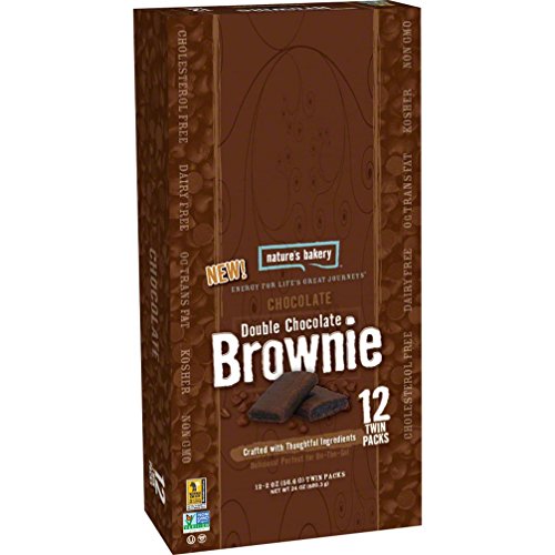 0767563582298 - NATURE'S BAKERY WHOLE WHEAT BROWNIE: CHOCOLATE DOUBLE CHOCOLATE, BOX OF 12