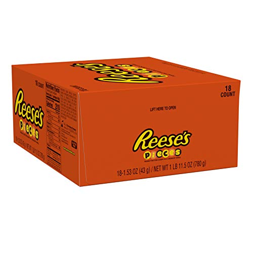 0767563686064 - REESE’S PIECES PEANUT BUTTER CANDY, 1.5 OUNCE (PACK OF 18)