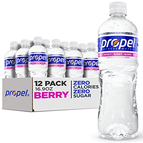 0767563724018 - PROPEL, BERRY, ZERO CALORIE SPORTS DRINKING WATER WITH ANTIOXIDANT VITAMINS C & E, 16.9 OUNCE BOTTLES (PACK OF 12)