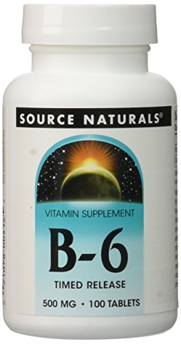 0767644289115 - SOURCE NATURALS - B-6/TIMED RELEASE, 500 MG, 100 TABLETS