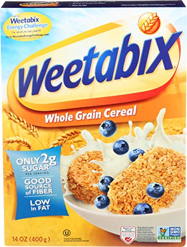 0767644370837 - WEETABIX WHOLE GRAIN CEREAL BISCUITS, NON-GMO PROJECT VERIFIED, HEART HEALTHY, KOSHER, VEGAN, 14 OZ BOX