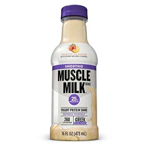 0767644421478 - CYTOSPORT MUSCLE MILK READY-TO-DRINK SMOOTHIE, PEACH FLAVOR, 16 OUNCE, PACK OF 12 BY MUSCLE MILK