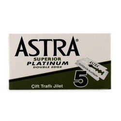 0767644764858 - ASTRA PLATINUM DOUBLE EDGE BLADES 5 BLADES BY ASTRA