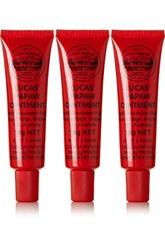 0767644885775 - THREE TUBES OF LUCAS' PAPAW OINTMENT 15G WITH LIP APPLICATOR BY LUCAS