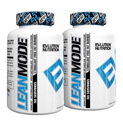 0767644934732 - EVLUTION NUTRITION (2 BOTTLES) LEAN MODE STIMULANT-FREE, WEIGHT LOSS SUPPLEMENT,(50 SERVING 2 PACK) 5 STIMULANT-FREE MODES OF FAT BURNING