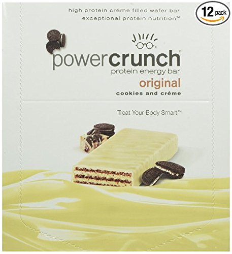 0767674060821 - POWER CRUNCH HIGH PROTEIN ENERGY SNACK, COOKIES & CREME, 1.4-OUNCE BARS (PACK OF 12)