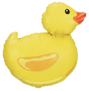 0767674207523 - BABY SHOWER YELLOW DUCK RUBBER JUST DUCKY DUCKIE PARTY MYLAR DECOR BALLOON