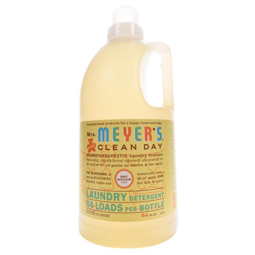 0767674402317 - MRS. MEYER'S CLEAN DAY LAUNDRY DETERGENT - BABY BLOSSOM - 64 OZ