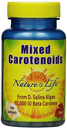 0767674564558 - NATURE'S LIFE MIXED CAROTENOIDS, FROM D. SALINA ALGAE, 10,000 IU , 100 SOFTGELS BY NATURE'S LIFE