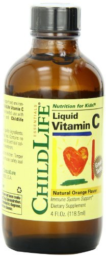 0767674651098 - CHILD LIFE LIQUID VITAMIN C, ORANGE FLAVOR, GLASS BOTTLE, 4-OUNCE (PACK OF 2) BY CHILDLIFE
