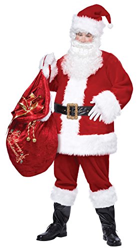 0076770408339 - CALIFORNIA COSTUMES MEN'S DELUXE SANTA SUIT ADULT, RED/WHITE, X-LARGE