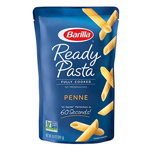 0076808006551 - BARILLA READY PASTA, PENNE, 8.5 OZ. POUCH - NON-GMO, NO PRESERVATIVES - PERFECT MICROWAVE PASTA READY IN 60 SECONDS - GREAT FOR QUICK PASTA MEALS