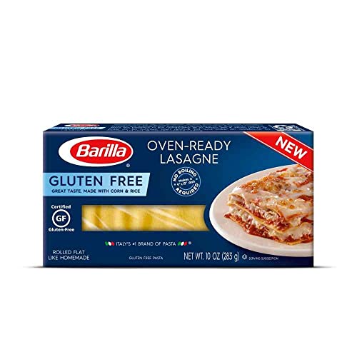 0076808007930 - BARILLA GLUTEN FREE PASTA, OVEN-READY LASAGNE, 10 OUNCE (PACK OF 12).