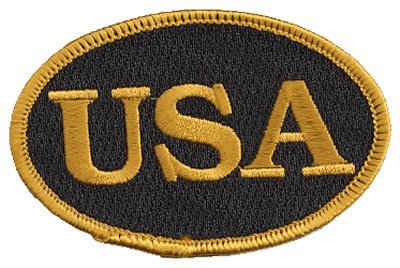 0768117081007 - THE OVAL USA FLAG, PATCH, BY: FLAG-IT THE MOST TRUSTED BRAND, SUPERIOR QUALITY IRON-ON / SAW-ON EMBROIDERED PATCH - EACH PATCH IS CARDED & PACKAGED INDIVIDUALLY IN A PROFESSIONAL RETAIL PACKAGE - 3.5 X 2.25 INCHES - MADE IN THE USA