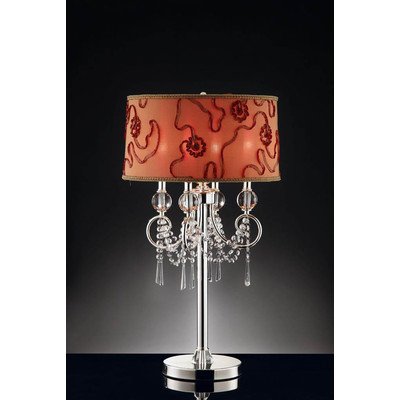 0768189043866 - OK LIGHTING OK-5114T 32.5-INCH H AMERE CRYSTAL TABLE LAMP