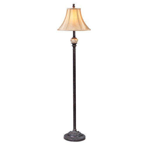 0768189907229 - OK LIGHTING OK-4161F 61-INCH H ANTIQUE BLACK FLOOR LAMP
