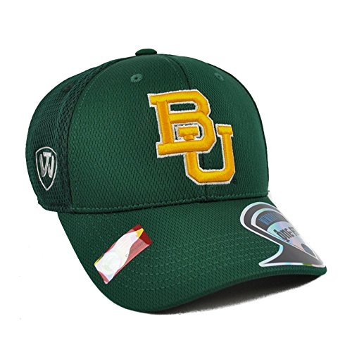 0768353041889 - BAYLOR BEARS TOP OF THE WORLD RESURGE GREEN ONE FIT FLEX HAT (ADULT ONE SIZE)