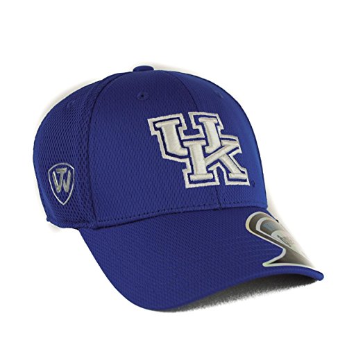 0768353043906 - KENTUCKY WILDCATS TOP OF THE WORLD RESURGE BLUE ONE FIT FLEX HAT (ADULT ONE SIZE)
