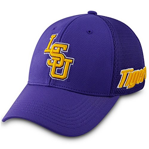 0768353043975 - LSU TIGERS NCAA TOP OF THE WORLD RESURGE MEMORY FIT MESH BACK HAT