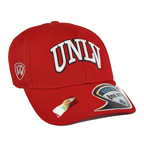 0768353045153 - UNLV RUNNIN REBELS TOP OF THE WORLD RESURGE RED ONE FIT FLEX HAT (ADULT ONE SIZE)