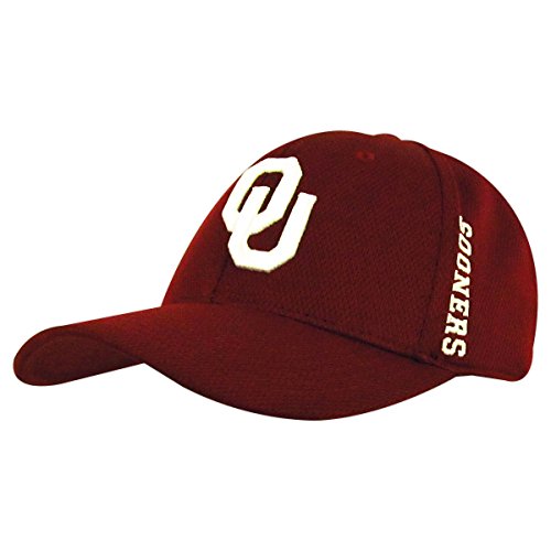 0768353057323 - OKLAHOMA SOONERS OFFICIAL NCAA ONE SIZE ADJUSTABLE EMBROIDERED HAT CAP BY TOP OF THE WORLD