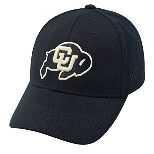 0768353350080 - COLORADO BUFFALOES OFFICIAL NCAA ONE FIT WOOL HAT CAP BY TOP OF THE WORLD 350080